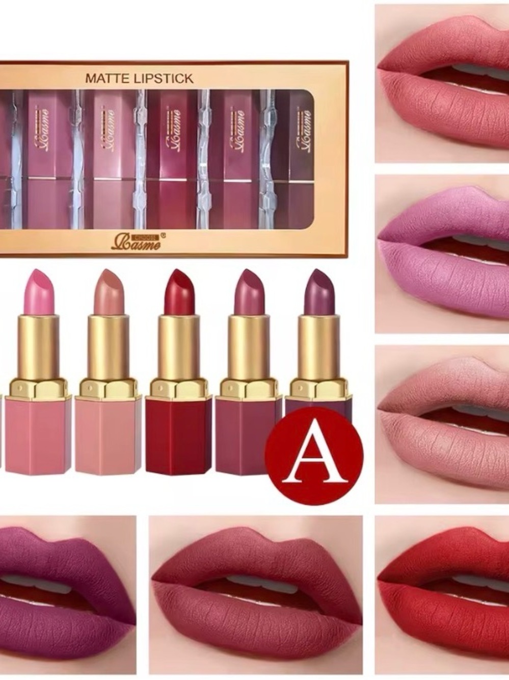 6- Color Matte Lipstick Set - Picture 2 of 7